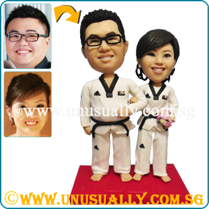 Custom 3D Lovely Taekwondo Couple Figurines (Limited Edition)